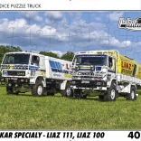 RETRO-AUTA Puzzle TRUCK Dakar-Spezialfahrzeuge LIAZ 111 und LIAZ 100 – 40 Teile