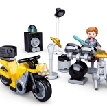 Sluban Town Schlagzeuger mit Motorrad