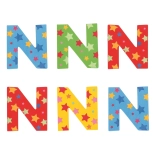 Bigjigs Toys hölzernes Sternenbuchstabe N