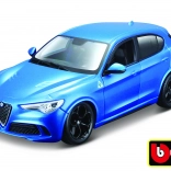 Alfa Romeo Stelvio Modellauto Blau im Maßstab 1:24 von Bburago