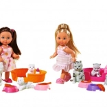 Puppe Evi mit Haustierchen