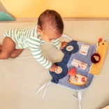 Textilpaneel für das Bett - Hund Jules