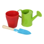 small foot Kinder-Gartenset mit Gießkanne, Schaufel und Blumentöpfen