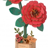 3D Holzpuzzle Rote Kamelie ROWOOD