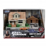 Fast & Furious Nanodiorama Dominiks Haus mit Autos