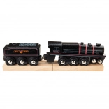 Hölzerne Nachbildung der Dampflokomotive Bigjigs Rail Black 5
