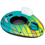 aufblasbarer schwimmring mit rückenlehne und kühltasche 169 × 137 cm bestway