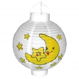 Lampion Mond und Sterne auf Batterie 20 cm