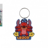 Gummi-Schlüsselanhänger Lilo & Stitch rot 9 cm