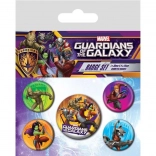 Abzeichen-Set Guardians of the Galaxy – 5 Stück
