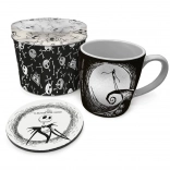 Geschenkset THE NIGHTMARE BEFORE CHRISTMAS – Tasse 315 ml, Kork-Untersetzer und Blechdose