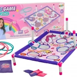 Spiel 2-in-1 Hoop Sack Toss Einhorn-Board
