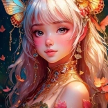 Puzzle BLUEBIRD Schmetterlingsmädchen 300 Teile