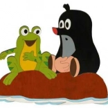 DoDo große Holzdekoration Der kleine Maulwurf und der Frosch