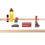Holzeisenbahn Paddington – Londoner Bahnhof, 43 Teile