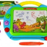 Große türkise magnetische Zeichentafel mit Stempeln