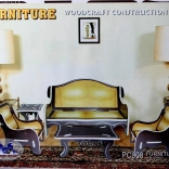 Buntes 3D Holzpuzzle Wohnzimmer