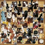 HEYE Puzzle Schwarz oder Weiß Schach 1000 Teile