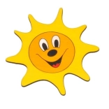 Holzmöbelgriff Sonne