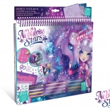 Nebulous Stars Ausmalbuch – violettes Kreativset
