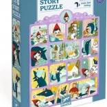 Puzzle mit Geschichte Rotkäppchen, 35 Teile