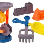 Sandspielset Mühle Schaufel Harke Formen Orange