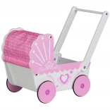 EcoToys Holzpuppenwagen Pink Heart