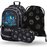 Schulset BAAGL Harry Potter Hogwarts – Rucksack, Federmäppchen und Beutel