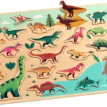 Djeco Holzpuzzle Dinosaurier
