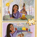 EDUCA Holzpuzzle Wünsche 2×50 Teile