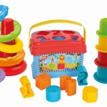 Spielset 3 in 1 - Sortierbox, Pyramide und Becher