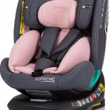 Kindersitz CHIPOLINO Supreme i-Size 40–150 cm mit ISOFIX und drehbarer 360°-Basis – Flamingo