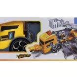 Klappbares Baustellenfahrzeug mit Freilauf und Mini-Baggern