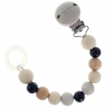 Hess Schnullerclip natur schwarz