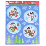 Fensterdekoration Kugeln 41 × 29 cm Weihnachten