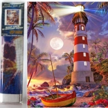 Diamantmalerei Leuchtturm 30x40 cm