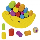 Goki Balancespiel Mond – hölzernes Familienspiel zur Förderung der Motorik