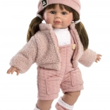 Realistische Puppe mit Geräuschen und Textilkörper - 36 cm