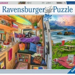 2D-Puzzle 1000 Teile Blick aus dem Wohnmobil