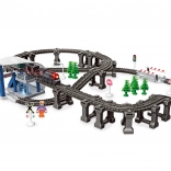 Eisenbahnstrecke mit Effekten 92 × 68 × 15 cm