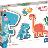 Clementoni mein erstes Puzzle Dinosaurier 4-in-1