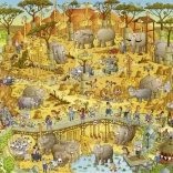 HEYE Puzzle Verrückter ZOO: Afrikanische Ausstellung 1000 Teile