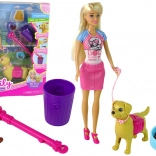 Puppe mit Hund zum Füttern ANLILY