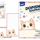 Buntes Briefpapier LUX mit Katzenmotiv