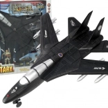 militärischer Rückzieh-Jet mit Licht und Sound – Spielset mit Figuren