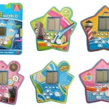 Taschen-Elektronikspiel in Sternform – Tetris blau