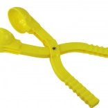 Gelber Schneeballwerfer mit Ballmuster