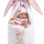 Llorens New Born Mädchen – realistische Babypuppe mit Ganzvinylkörper 40 cm