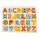 Holzpuzzle zum Einsetzen Alphabet Safari small foot