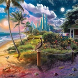 NORIMPEX Diamantmalerei – Haus am Strand 30 × 40 cm